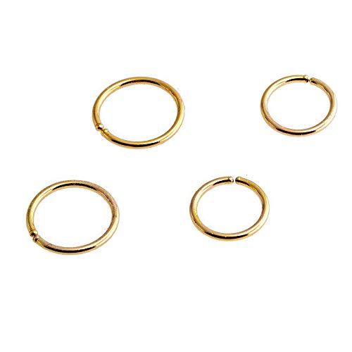 7 8mm Set Of 2 Pairs 14k Gold Filled Round Ring Inner Diameter Cartilage Hug Hoop Earrings 22 Gauge Handmade Products
