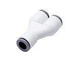Legris 6340 62 00WP2 LIQUIfit Push-to-Connect Fitting, Wye, 1/2