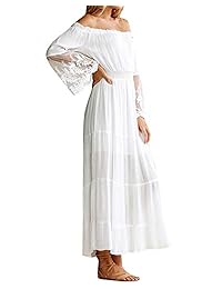 Estilo Cúpula Vestido de hombro sexy para mujer Túnica floral Fiesta informal Vestido largo sin tirantes