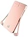 [Apple MFI Certified] LAX 4000 mAh Slim and Compact External Battery Charger, Portable Power Bank and Travel Charger with Built-in Lightning for iPhone & Micro USB Cables (Rose Gold)