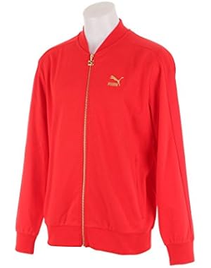 571933-02 MEN T7 BOMBER JACKET PUMA PUMA RED