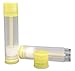 Basic Essential Bottles Empty Lip Balm Tubes, Yellow, 5.5ml (3/16 oz.) (Pack of 50)