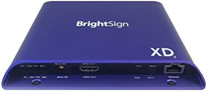 BrightSign XD233 | 4K Advanced HTML5 Standard I/O Player