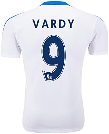 2015/16 #9 Vardy White 2nd Away Adult Soccer Jersey Size - L