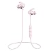 SoundPEATS Magnetic Wireless Earbuds Bluetooth Headphones Sport in-Ear IPX 6 Sweatproof Earphones with Mic (Super Sound Quality Bluetooth 4.1, aptx, 8 Hours Play Time, Secure Fit Design) (Pink)