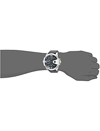 Diesel Relojes Uber Chief Dos Mano piel Reloj, talla única, Negro