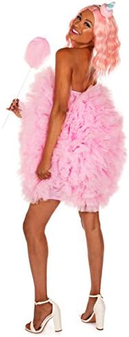 Tipsy Elves Rsquo Womens Cotton Candy Costume Dressbright Delicious Snack Pink Halloween Outfit