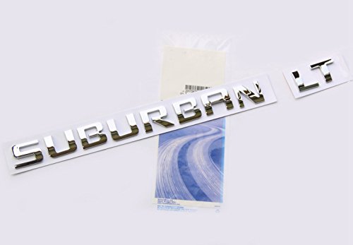 Yoaoo Chrome Suburban Lt Emblem Badge Nameplate Letter 3D Replacement for Suburban Glossy