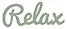 iCandy Products Inc Relax Distressed & Painted Cutout Vintage Ready to Hang Wall Monogram Home Decor (Plastic), (Sage Green), (7 Inch Tall)
