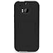 HTC One M8 Stand Case, GreatShield Legacy Series Ultra Slim Fit Hybrid Snap On Case Back Cover with Kickstand for HTC One M8 (2014) -Black