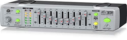 Behringer MINIFBQ FBQ800 Ultra-Compact 9-Band Graphic Equalizer with FBQ