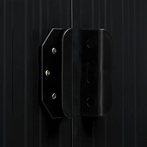 vidaXL Gerätehaus mit Vordach Geräteschuppen Gartenschuppen Werkzeugschuppen Gartenhaus Schuppen Anthrazit 346×236×181… – Bild 5