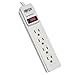 Tripp Lite 4 Outlet Surge Protector Power Strip, 4ft Cord, 1,000 Insurance (TLP404)