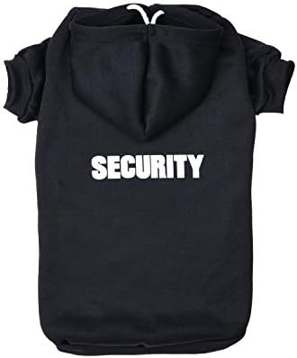 Aokei Dog Sweater Hoodie Clothes Windproof Security Dog Cat Apparel Black Snug Pet Winter Jacket Sweatshirt Warm Dog Outfits for Small Medium Large Dogs & Cats(XS - XXL)