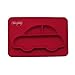 Silicone Placemat for Babies, Toddlers and Kids, Dinner Dish, 100% Food Grade Silicon, BPA Free, Dishwasher Safe, Non-Slip, One-Piece Baby Feeding Mat with 3 Compartments, Red by Shinybaby