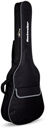 Rockwalker Padded 1/2 Size Classical Guitar Gig Bag, 10mm padding with Backpack Style in Black