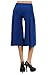 G2 Chic Women's Soft Capri Length Palazzo Stretch Gaucho Pants