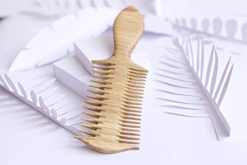 Hair Comb for women - Wide Tooth Wood Comb for Curly Hair - No Static Natural Wooden Comb for Women, Men Wide Tooth Comb, Wooden Comb AC5