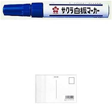Amazon サクラクレパス ホワイトボードマーカー Wbk 36 中字 青 ５本 画材屋ドットコム ポストカードa ホワイトボード用 文房具 オフィス用品
