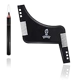 Beard Shaping and Styling Template Comb Tool with Marking Pencil