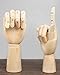 Wooden Hand Model Flexible Moveable Fingers Manikin Hand Figure Both Left and Right Hand for Sketching Drawing Home Office Desk Posable Joints Kids Children Toys Gift 8 INCH