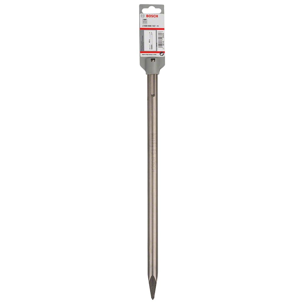 Bosch 1x PRO SDS max-4C Pointed Chisel (for Concrete, Brick, Ø mm, Professional Accessory Rotary Hammer Drill, Break Hammer)