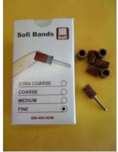 100 Pcs Professional Sanding Bands -Fine Grit 180 - 1/4