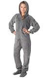 Footed Pajamas - Howling Moon Adult Hoodie Chenille