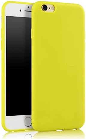 apple iPhone6 6S ultra-thin silicon frosted soft sets(yellow)