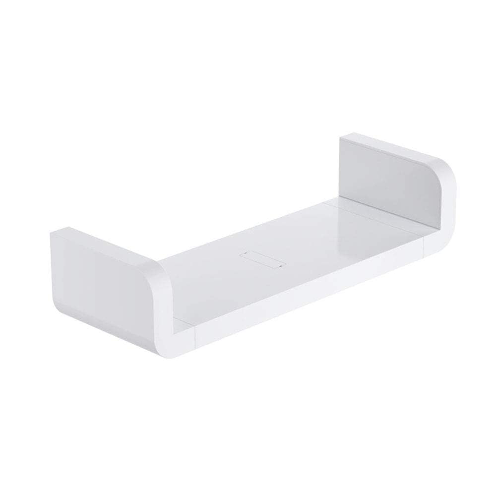 dong+ Floating Wall Shelf, No Drilling, U Shaped Storage Shelves Wall Mounted Decorative Display Shelves,for Home Decoration,Kitchen,Bathroom,Office Storage Shelf (White)