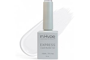 IN.HYPE Express Liquid Builder Gel in a Bottle BIAB for Nail Enhancing Soak Off (Clear)