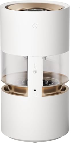 smartmi Evaporative Humidifier Rainforest, 3L Cool No Mist Humidifiers for Bedroom, Visible Raindrops, Top-fill, Air Humidifiers for Baby, Self-Cleani