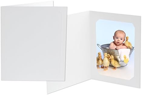 Tyndell White T-30 Photo Folders 4x6/5x7 (50 Pack)
