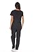 Just Love 11130W Women's Scrub Sets/Medical Scrubs/Nursing Scrubs Black With Pink Trim X-Large