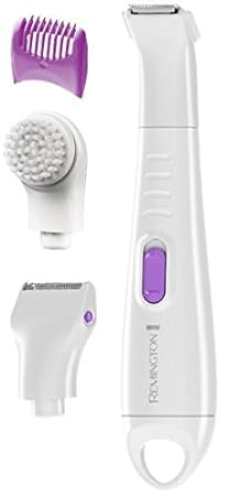 Remington WPG4035 Bikini-Kit smooth&silky, wasserfest, inkl. Peeling-Bürste, Mini-Folienrasieraufsatz, Aufsatzkamm, weiß