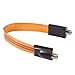 OSFTBVT Flat Coaxial RG6 F Type Jumper Cable for Windows and Doors Coax Cable Compatible with TV Antenna 1 Pack