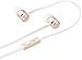 Amazon Basics in-Ear Headphones with Flat Cable and Universal Mic - Rose Gold