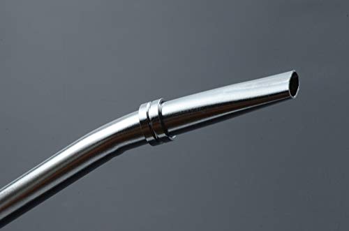 image for JETKONG Stainless Steel Spoon Straws Stirring Coffee Straws Reusable D