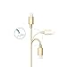 Anker 3ft Nylon Braided USB Cable with Lightning Connector [Apple MFi Certified] for iPhone 7 / 7 Plus / 6s / 6s Plus / 6 / 6 Plus, iPad Pro Air 2 and More (Golden)