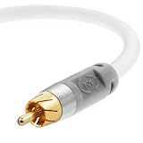 Mediabridge Ultra Series Digital Audio Coaxial Cable (4 Feet) - Dual Shielded with RCA to RCA Gold-Plated Connectors - White - (Part# CJ04-6WR-G2)