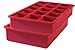 Tovolo Perfect Cube Ice Tray Set of 2 (Candy Apple) - Reusable Silicone Molds for Whiskey, Cocktails, Coffee, Bartender Accessories, & Smoothies / BPA-Free & Dishwasher-Safe