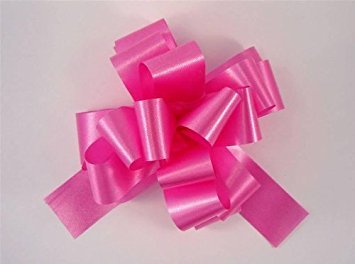 20 CERISE / HOT PINK instant pull bows - 50mm wedding car/gift
