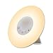 Wake-Up Light,TSTAR Sunrise Simulation Alarm Clock, Nature Night Light, 5 Colors Atmosphere Lamp,4 Brightness Bedside Lamp,Morning Wake-Up Alarm Light with Nature Sounds & FM Radio - Touch Control
