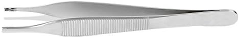 Von KlausAdson Thumb Forceps, German, Stainless Steel, 4 3/4", Each