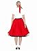 Hip Hop 50's Shop 1950s Adult Poodle Skirt Costume for Women (Red M/L)