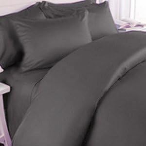 Elegance Linen Wrinkle-Free- 1500 Thread Count King Size Egyptian Quality 3pcs Duvet Cover Set, Gray