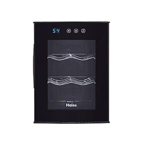 Wine cooler with temperature controls