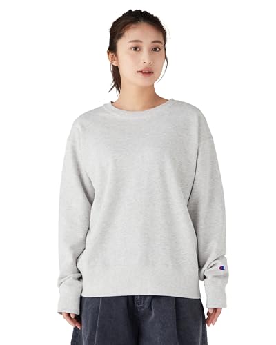 [Champion] スウェットシャツ 長袖 丸首 スプクリトロゴ刺繍 クルーネックスウェット CWZD008Z-035-M