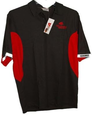 Budweiser Racing Dale Jr Vintage Polo Shirt Large Black/Red
