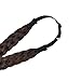 TOECWEGR 5 Strands Synthetic Hair Braided Headband Hairpiece Classic Chunky Wide Plaited Braids ElasticMulti Color Headband Ladies Beauty Hair Accessories